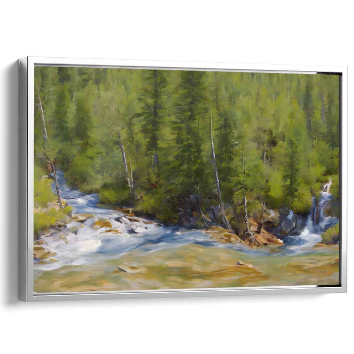 Organic Realm Capture: Realistic Nature Landscape Canvas Art Print