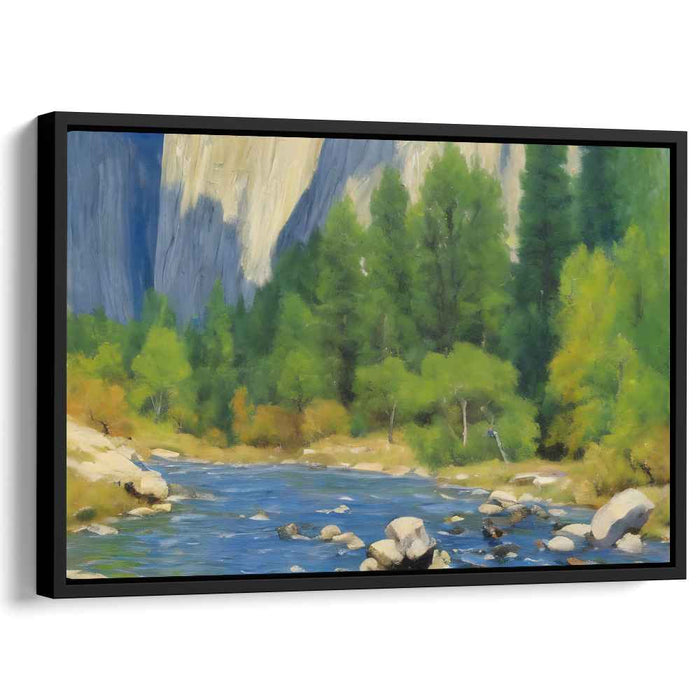 True Nature's Reflection: Realistic Landscape Canvas Art Print