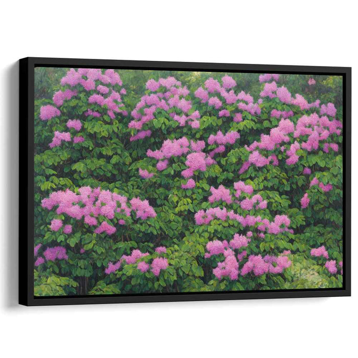 Lilac Symphony: Flourishing Floral Canvas Art Print