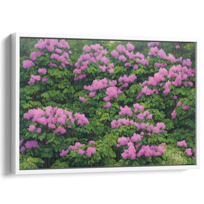 Lilac Symphony: Flourishing Floral Canvas Art Print
