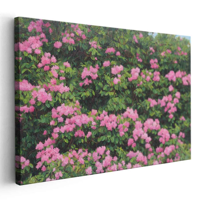 Whispers of Rosewood Harmony: A Lush Symphony of Pink and Green