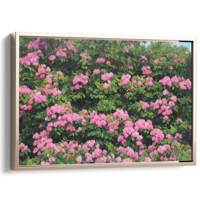 Whispers of Rosewood Harmony: A Lush Symphony of Pink and Green