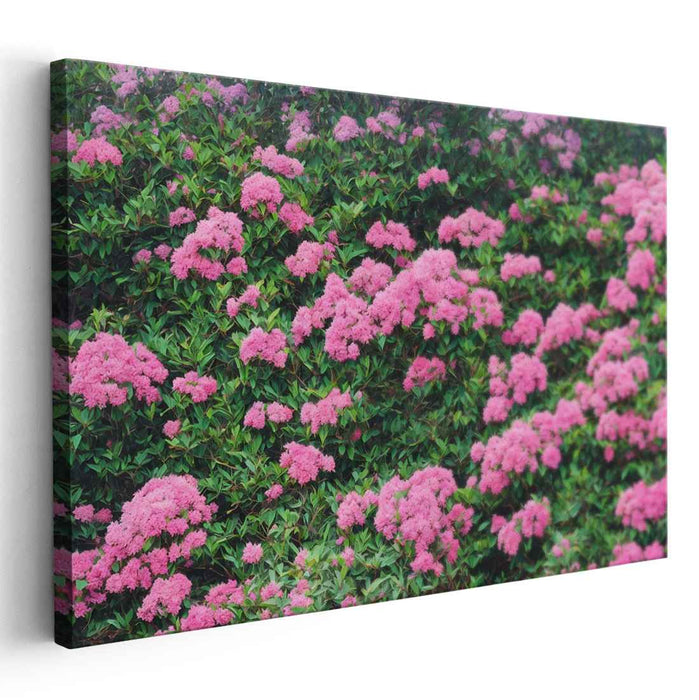 Jungle Whispers in Tones: Lush Botanical Canvas Art Print