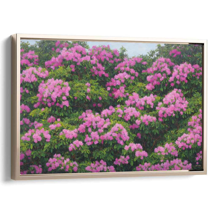 Petals Whispering Secrets: Realistic Floral Canvas Art Print