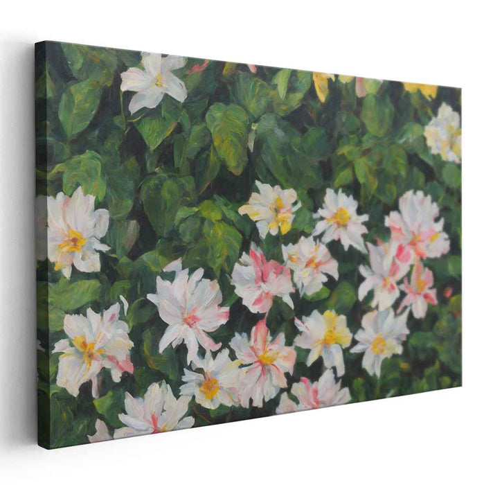 Realistic Oil Tropical Flowers #101