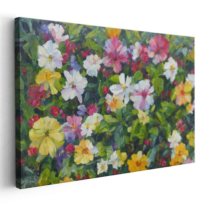 Realistic Oil Tropical Flowers #105