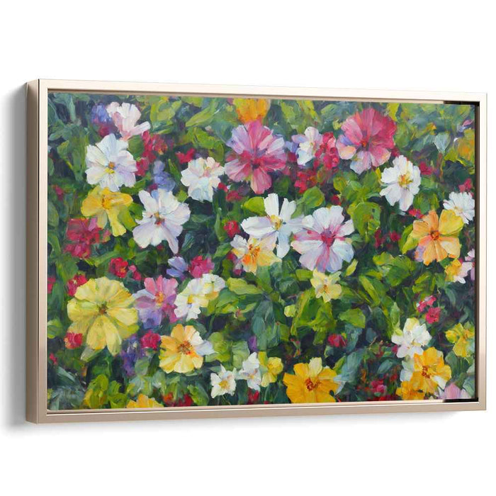 Realistic Oil Tropical Flowers #105