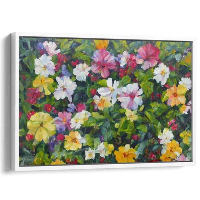 Realistic Oil Tropical Flowers #105