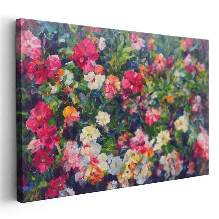 Realistic Oil Tropical Flowers #107