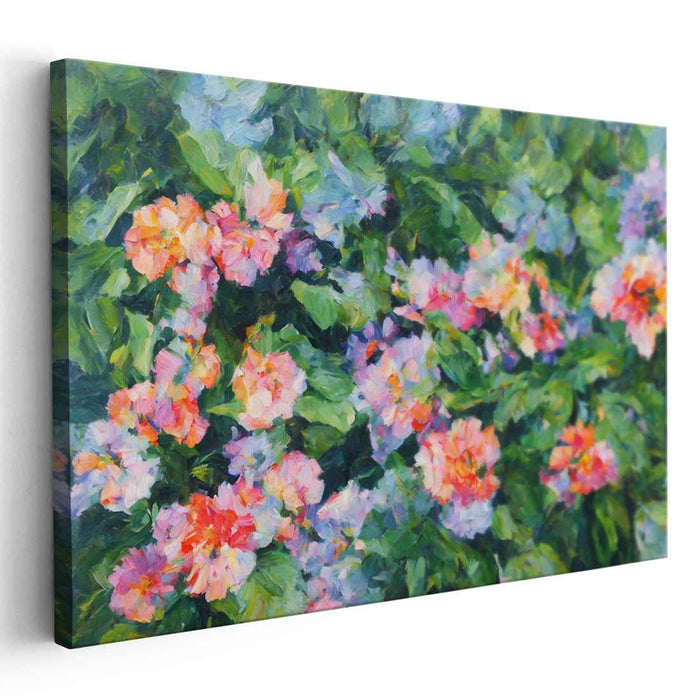 Realistic Oil Tropical Flowers #111