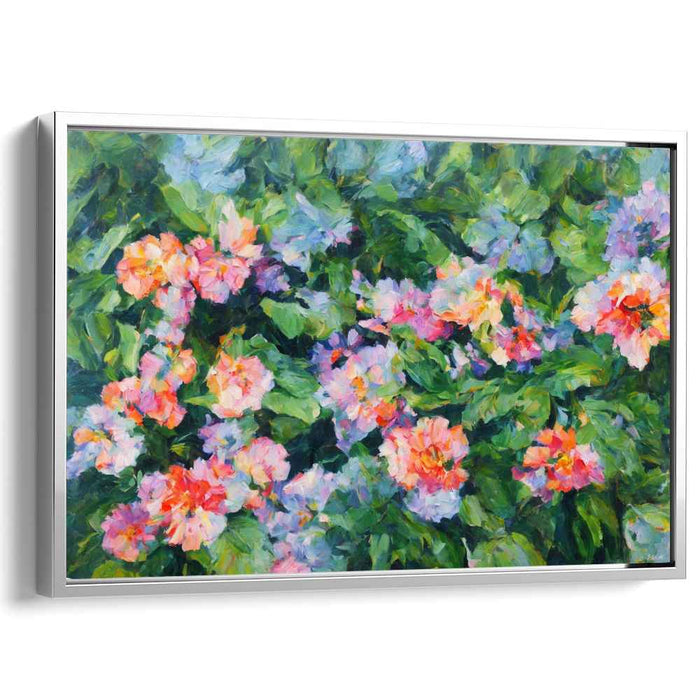 Realistic Oil Tropical Flowers #111