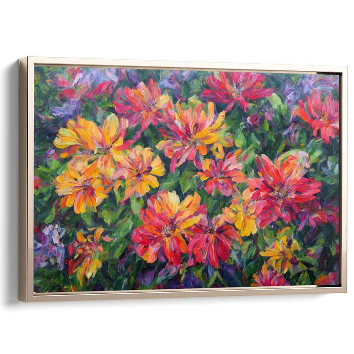 Realistic Oil Tropical Flowers #117