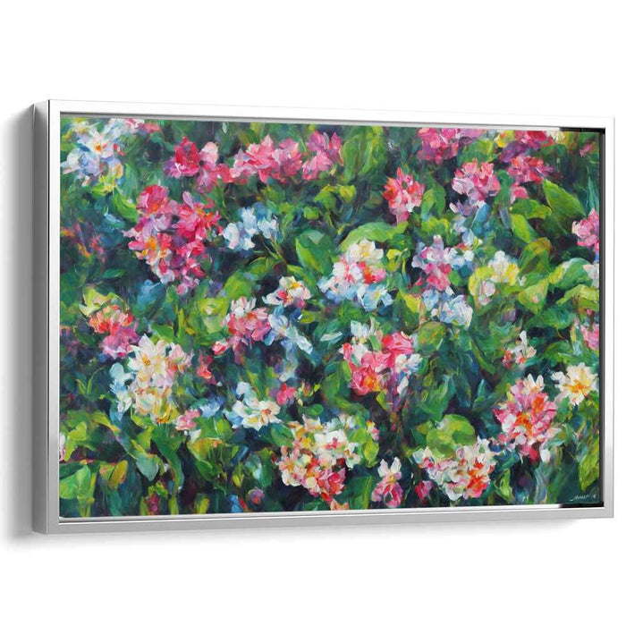 Realistic Oil Tropical Flowers #119