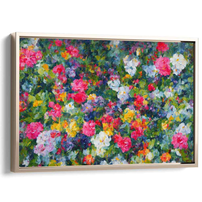 Garden of Delights: Impressionist-Inspired Floral Canvas Art