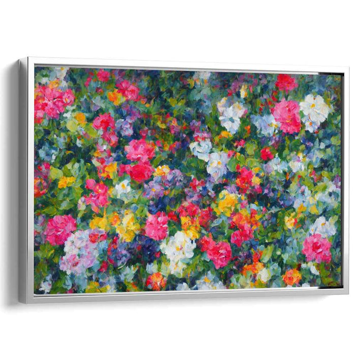 Garden of Delights: Impressionist-Inspired Floral Canvas Art