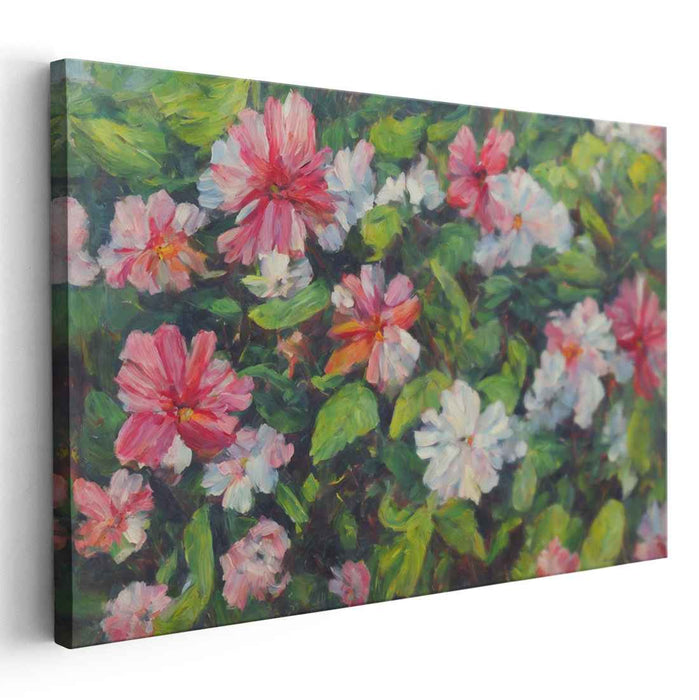 Realistic Oil Tropical Flowers #129