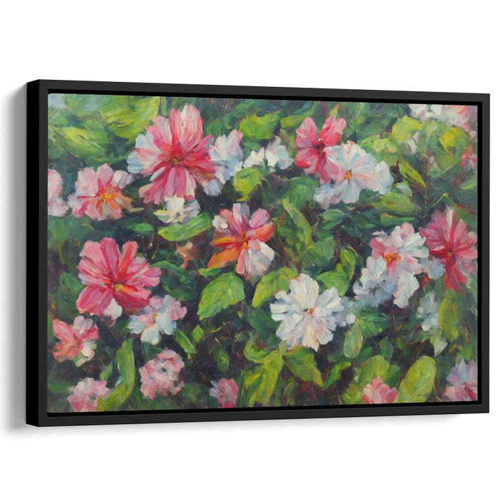 Realistic Oil Tropical Flowers #129