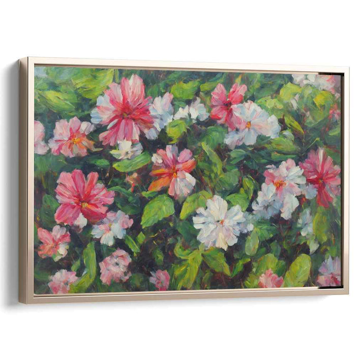 Realistic Oil Tropical Flowers #129