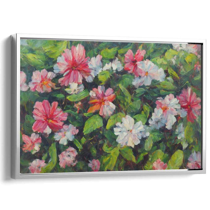 Realistic Oil Tropical Flowers #129