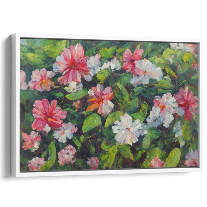 Realistic Oil Tropical Flowers #129