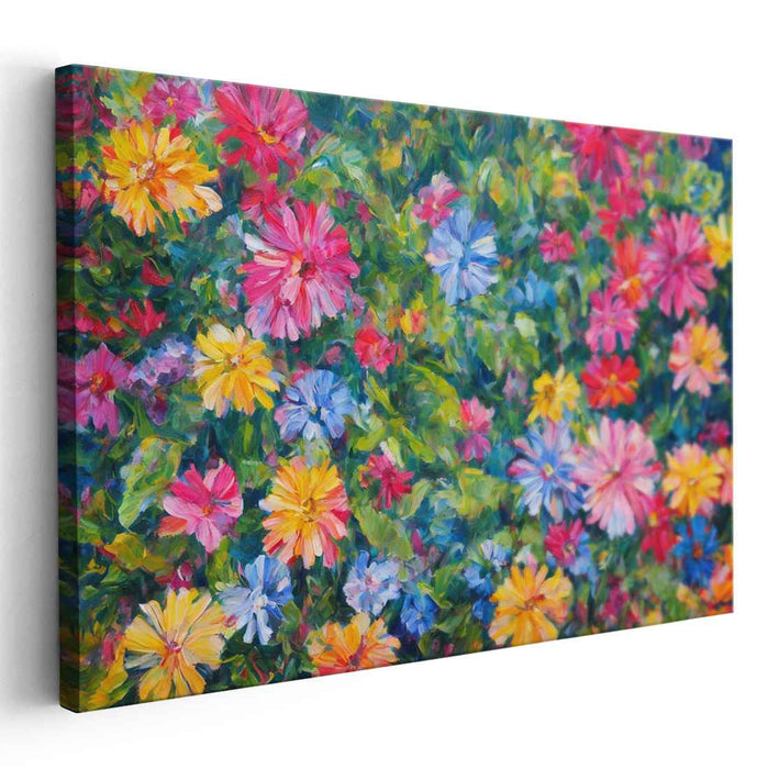 Impressionist Eden Essence: A Lush Impressionist Garden Canvas Art