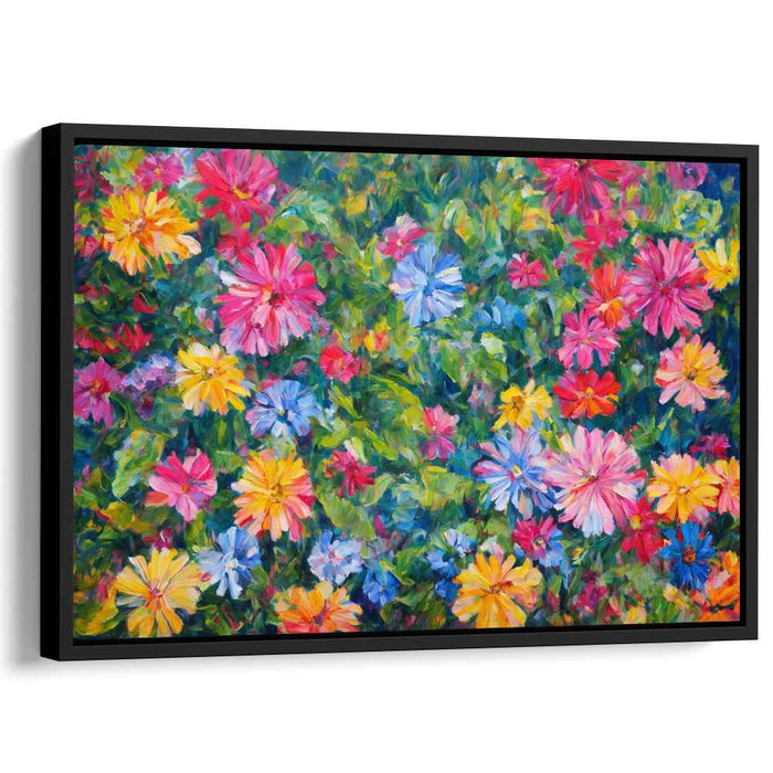 Impressionist Eden Essence: A Lush Impressionist Garden Canvas Art