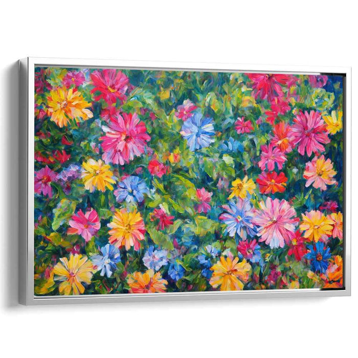Impressionist Eden Essence: A Lush Impressionist Garden Canvas Art