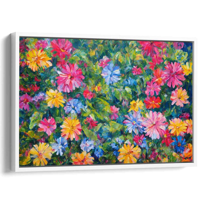 Impressionist Eden Essence: A Lush Impressionist Garden Canvas Art