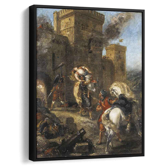 Rebecca Kidnapped by the Templar, Sir Brian de Bois-Guilbert by Eugene Delacroix