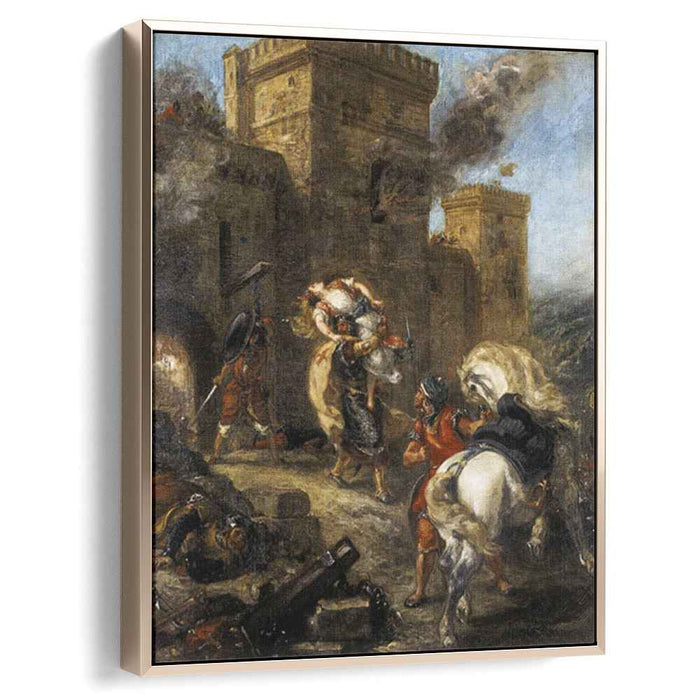 Rebecca Kidnapped by the Templar, Sir Brian de Bois-Guilbert by Eugene Delacroix