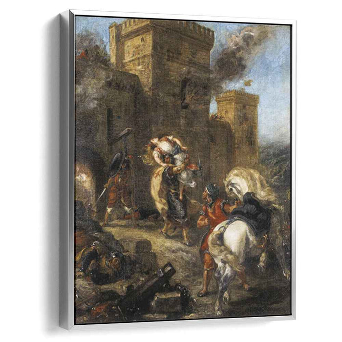 Rebecca Kidnapped by the Templar, Sir Brian de Bois-Guilbert by Eugene Delacroix