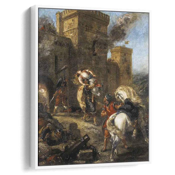 Rebecca Kidnapped by the Templar, Sir Brian de Bois-Guilbert by Eugene Delacroix