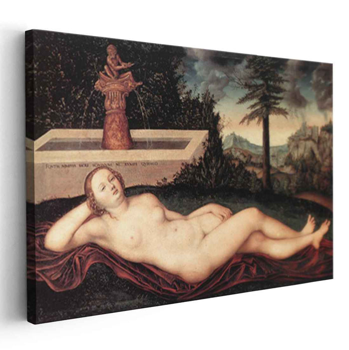 Reclining River Nymph at the Fountain (1518) by Lucas Cranach the Elder