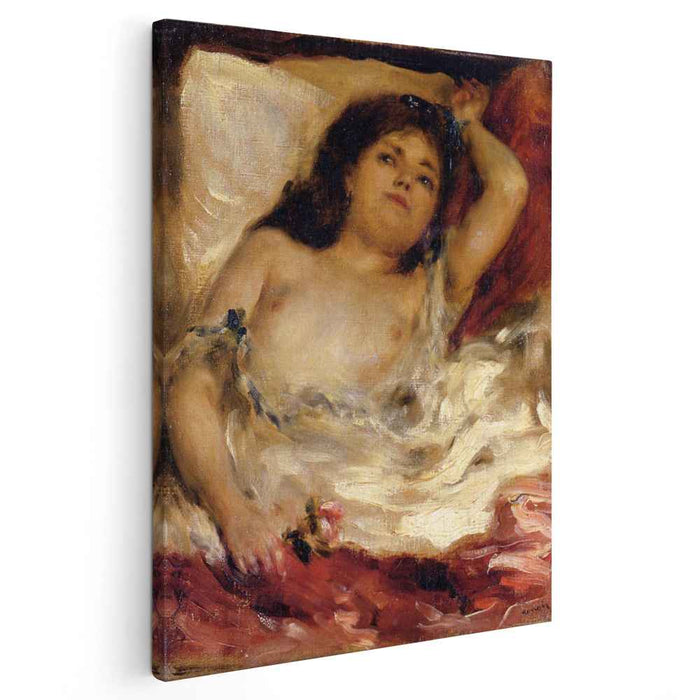 Reclining Semi Nude (Nude Half-Length) by Pierre-Auguste Renoir