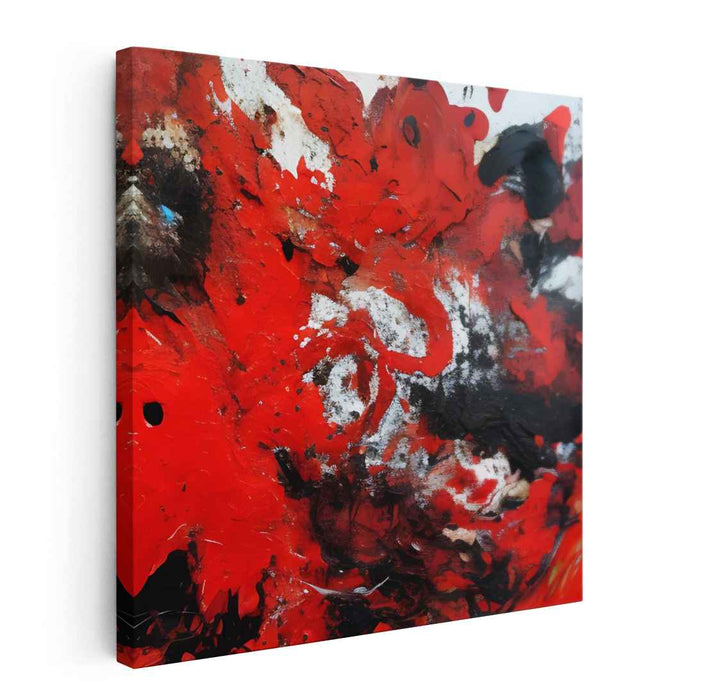 Colorful Chaos Exploration: Abstract Expressionist Adventure Canvas Art