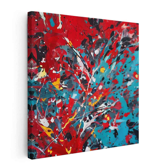 Red Abstract Splatter #010