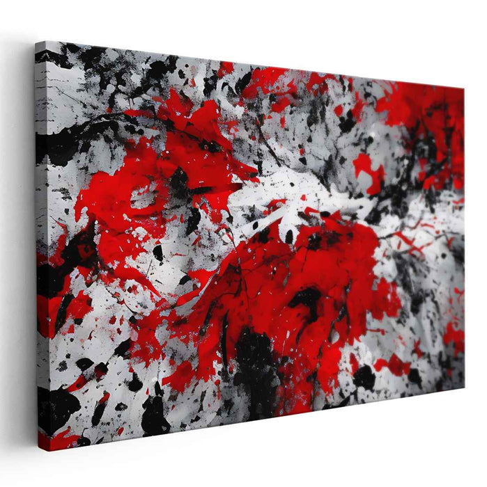 Red Abstract Splatter #109