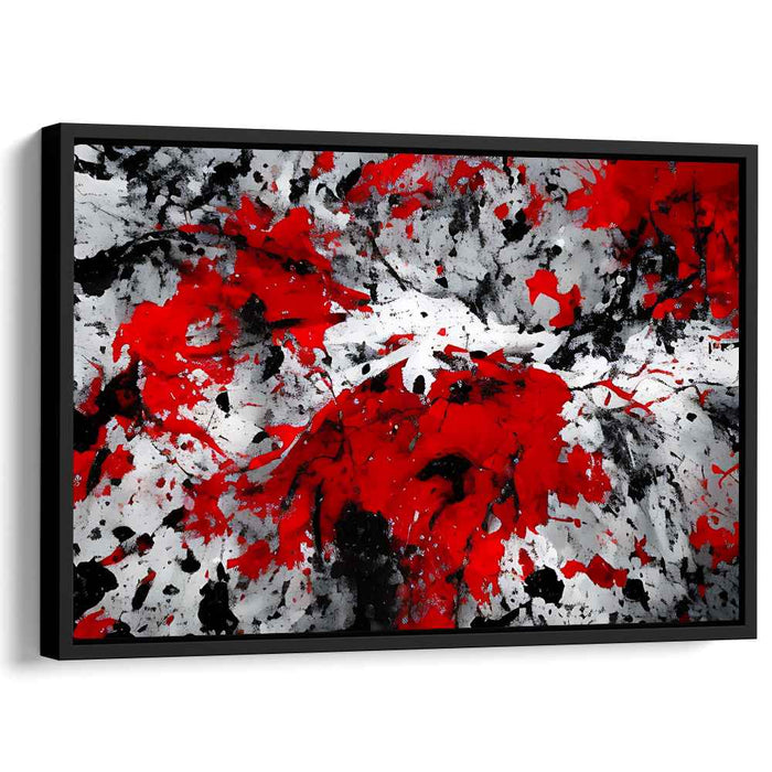 Red Abstract Splatter #109