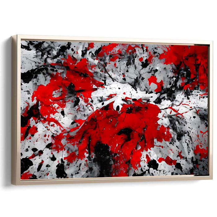 Red Abstract Splatter #109