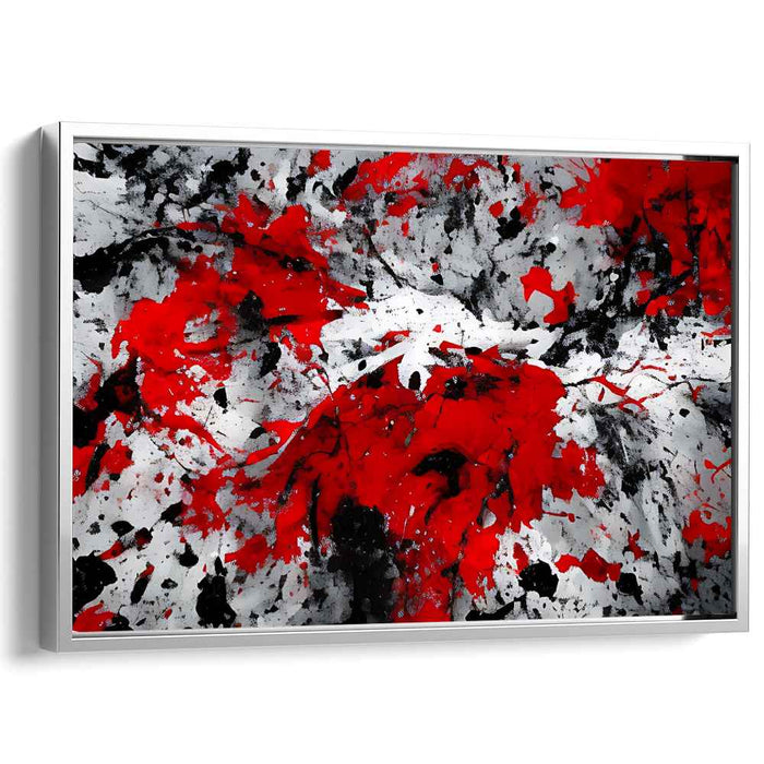 Red Abstract Splatter #109