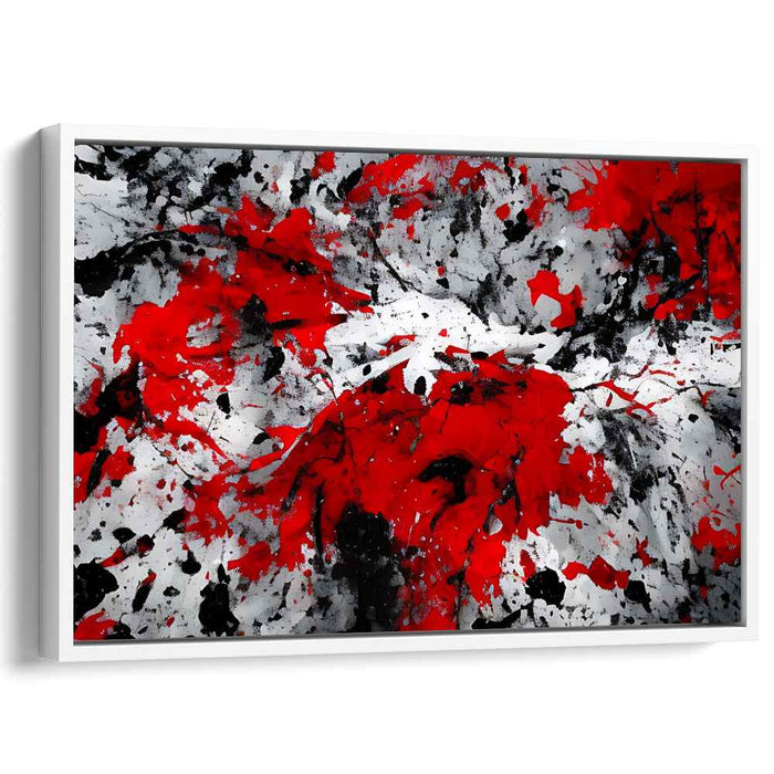 Red Abstract Splatter #109