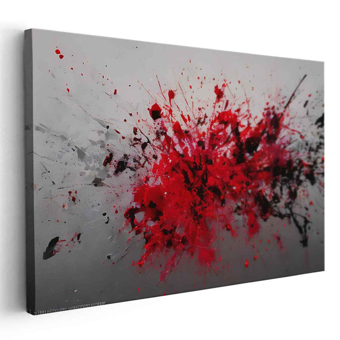 Red Abstract Splatter #111