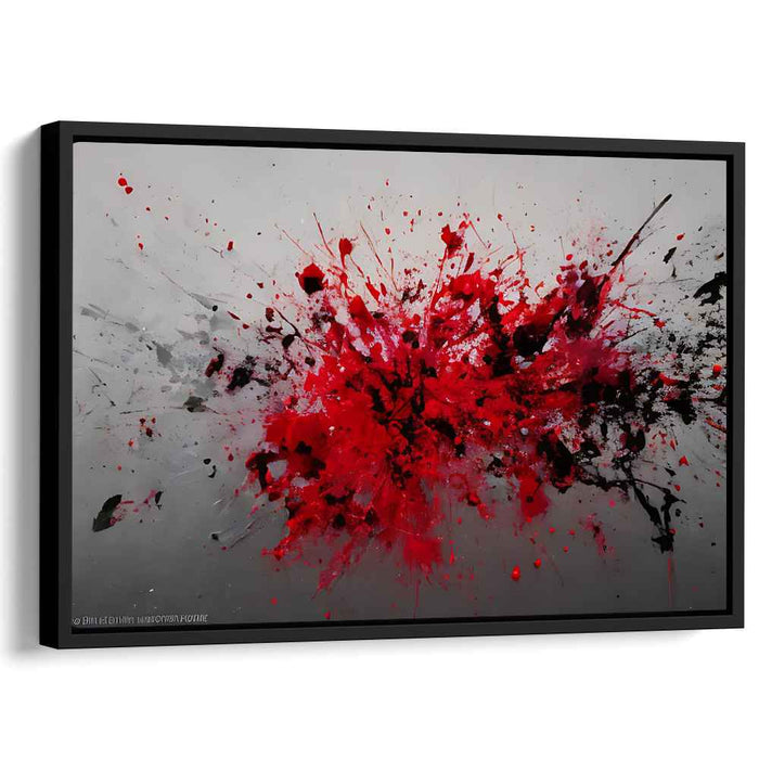 Red Abstract Splatter #111