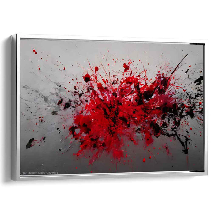 Red Abstract Splatter #111