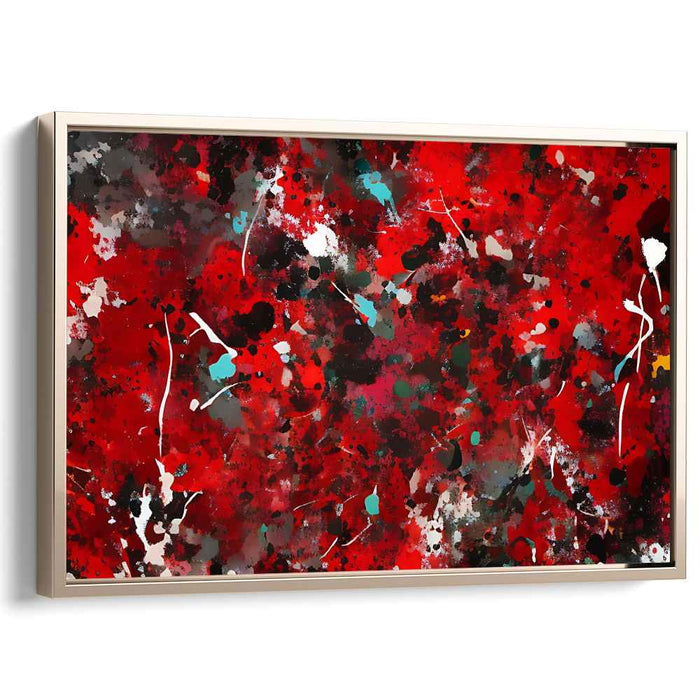 Red Abstract Splatter #124
