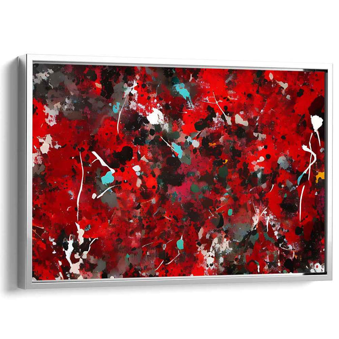 Red Abstract Splatter #124