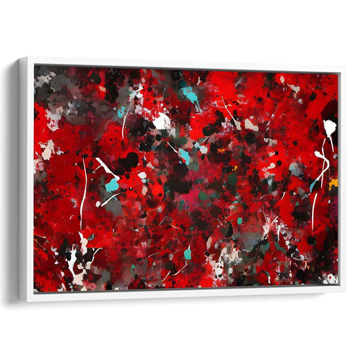 Red Abstract Splatter #124