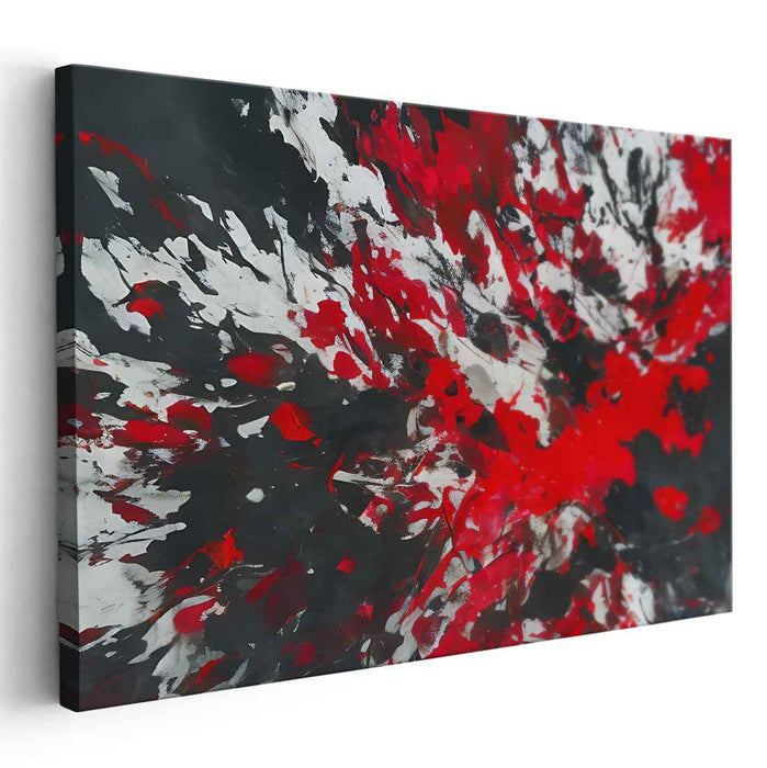 Red Abstract Splatter #140
