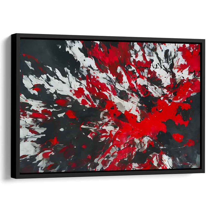 Red Abstract Splatter #140