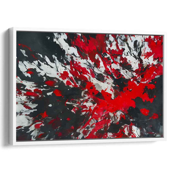 Red Abstract Splatter #140